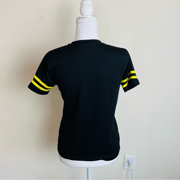 Black & Yellow DC Batman Emblem Jersey Short Sleeve T-Shirt - Picture 3 of 3